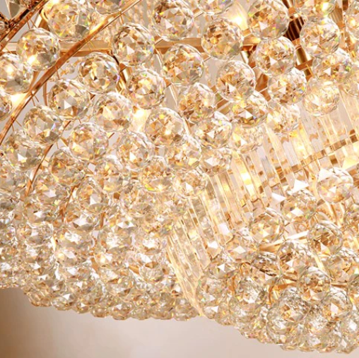Oversized Luxury Multi-layers GBUd Crystal Chandelier For High-ceiling Living Room/Foyer