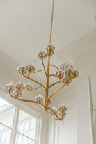 Luxury Branch Flower Chandelier in Gold for Living Room Staircase and Bedroom Lighting-Chandeliers-Blushlighting