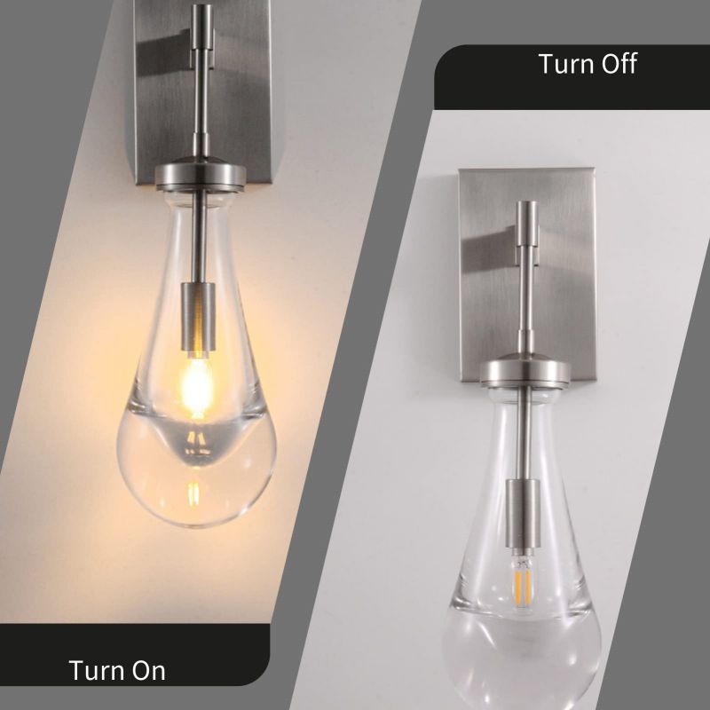 Raindrop Sconce Rod & Cord-wall sconce for bedroom,wall sconce for dining room,wall sconce for stairways,wall sconce for foyer,wall sconce for bathrooms,wall sconce for kitchen,wall sconce for living room-Blushlighting