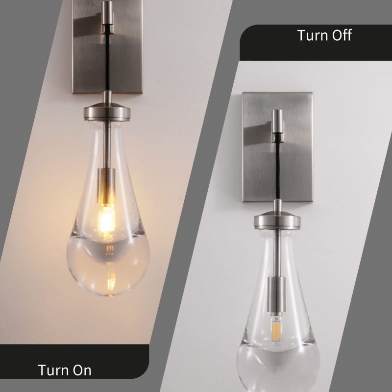 Raindrop Sconce Rod & Cord-wall sconce for bedroom,wall sconce for dining room,wall sconce for stairways,wall sconce for foyer,wall sconce for bathrooms,wall sconce for kitchen,wall sconce for living room-Blushlighting