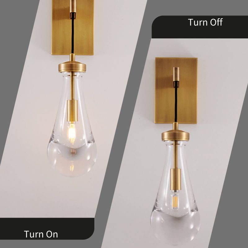 Raindrop Sconce Rod & Cord-wall sconce for bedroom,wall sconce for dining room,wall sconce for stairways,wall sconce for foyer,wall sconce for bathrooms,wall sconce for kitchen,wall sconce for living room-Blushlighting