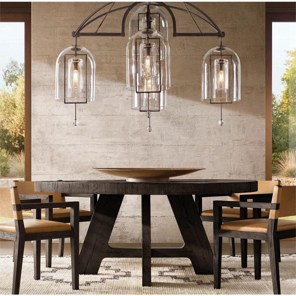Fulcram Round Chandelier 61" 5-Lights