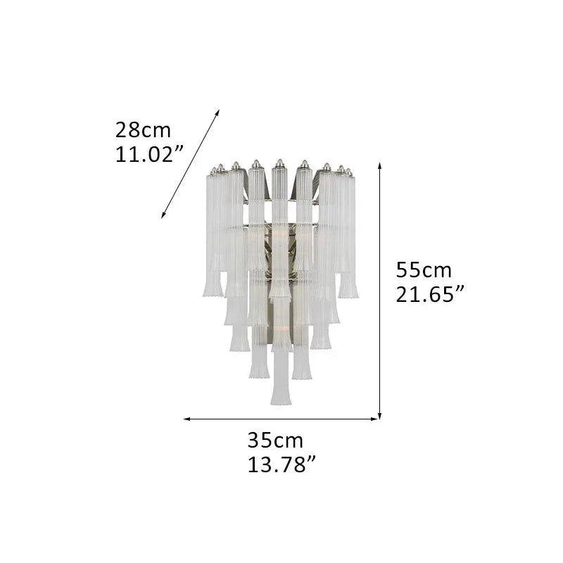 9 Light 20" Wide LED Lorelei Round Tiered Chandelier in Black Chain use for dining room 4-light-W35*D28*H55CM W13.78"*D11.02"*H21.65"-Sconce Silver American chandelier