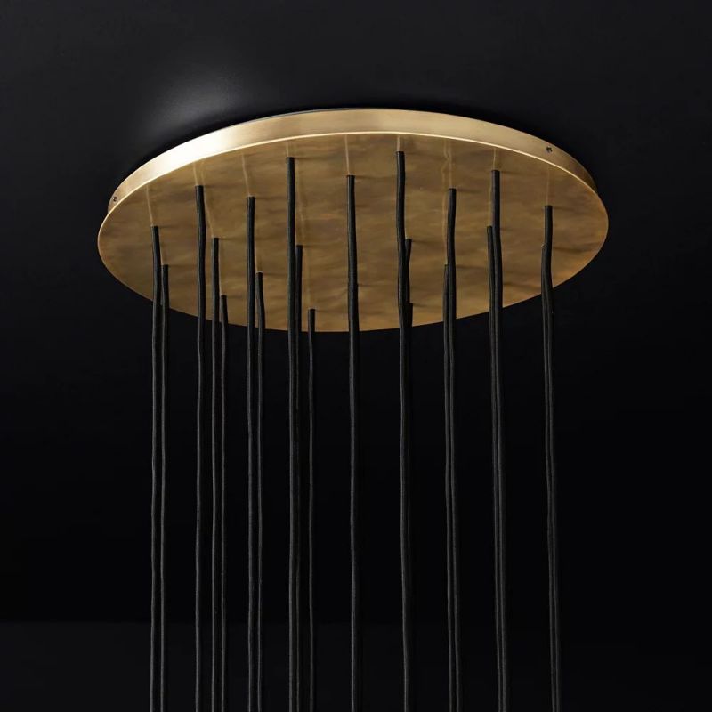 Bille De Crystal Round Cluster Chandelier 24''