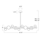 Stylox Linear Alabaster Ball Chandelier-chandeliers for dining room,chandeliers for stairways,chandeliers for foyer,chandeliers for bedrooms,chandeliers for kitchen,chandeliers for living room-Blushlighting