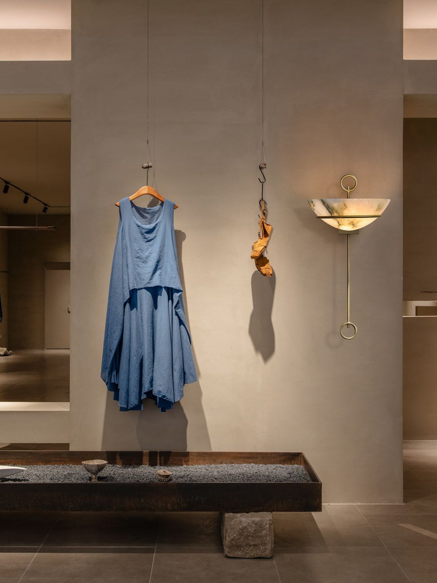 Tether Alabaster Wall Light by Blush Lighting