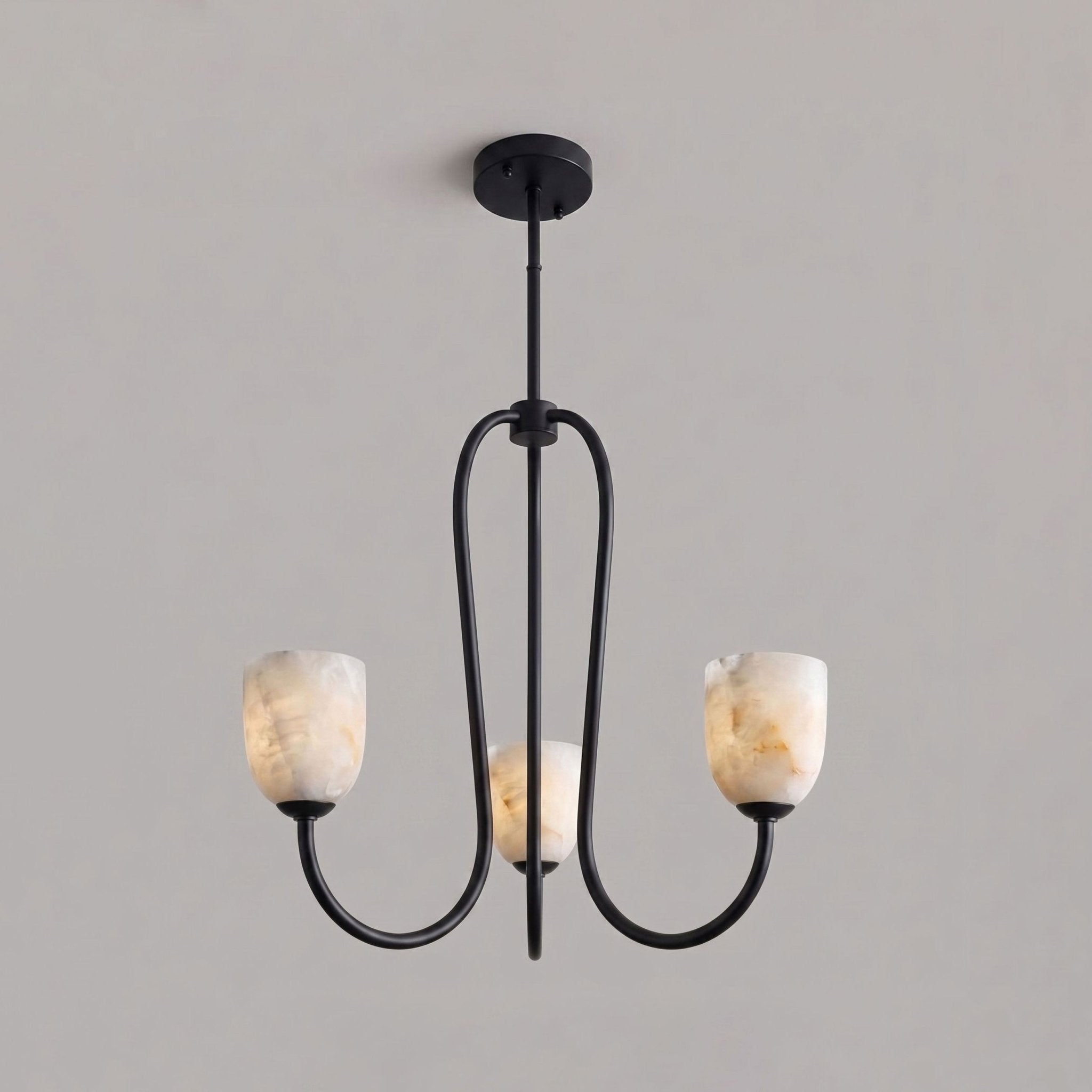 Trillium Alabaster Chandelier - Vakkerlight