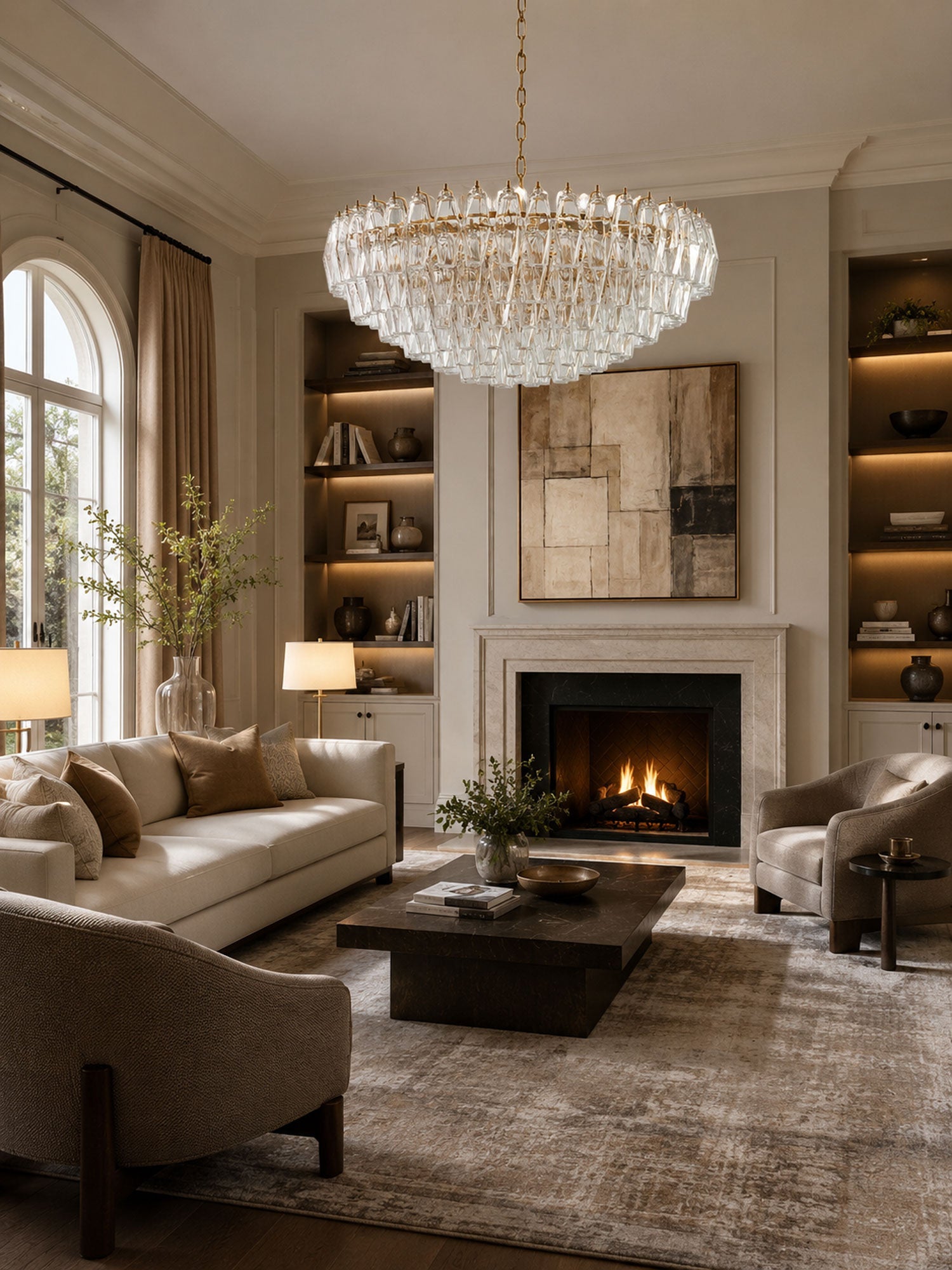 Clear Sorrento Chandelier - Vakkerlight
