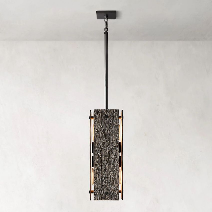 Veuvery Square Pendant 19"
