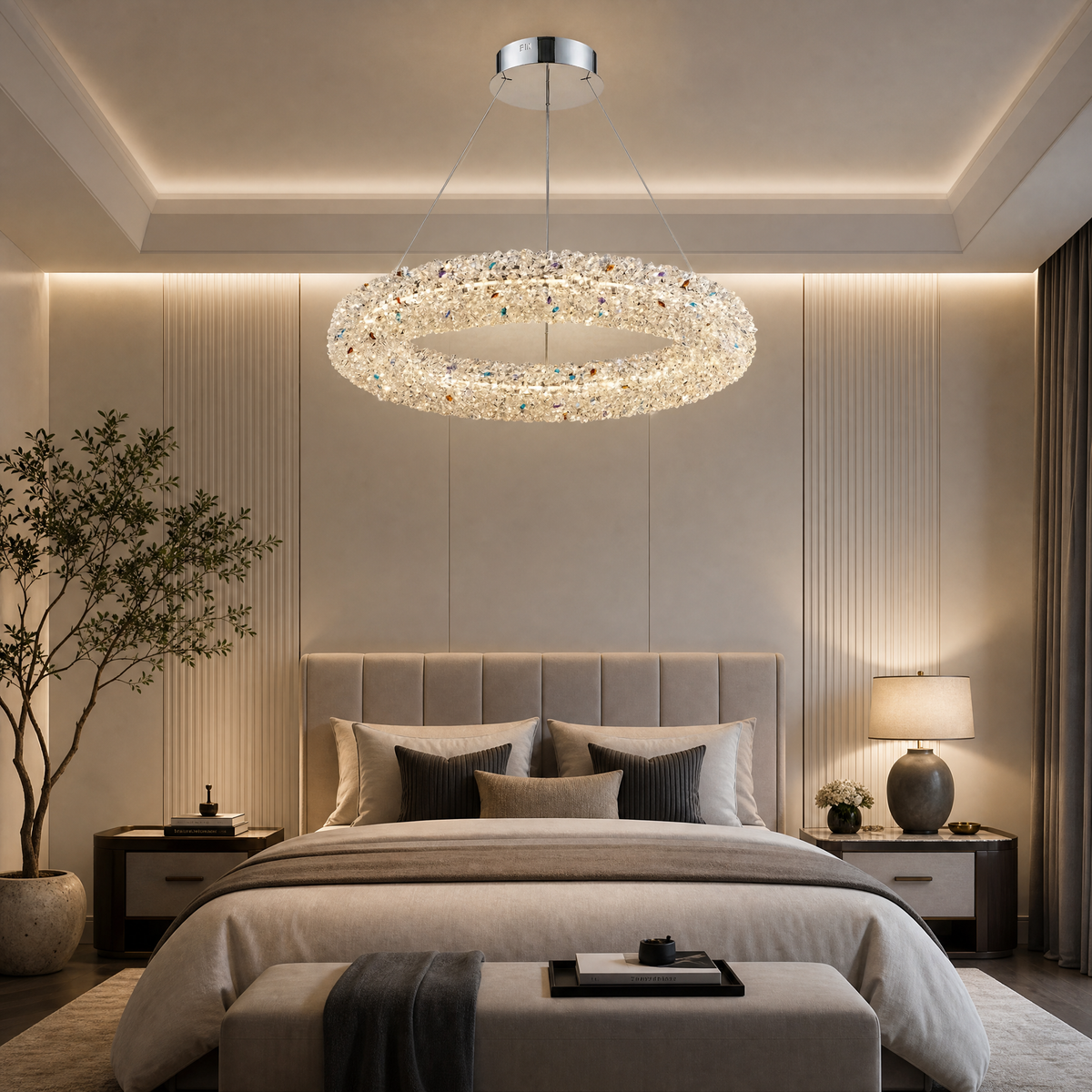 Blush Series Crystal Chandelier Style P