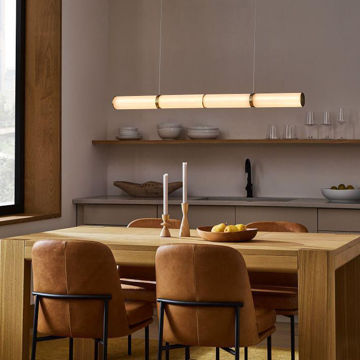 Alabaster Anne Art Linear Chandelier-Blushlighting
