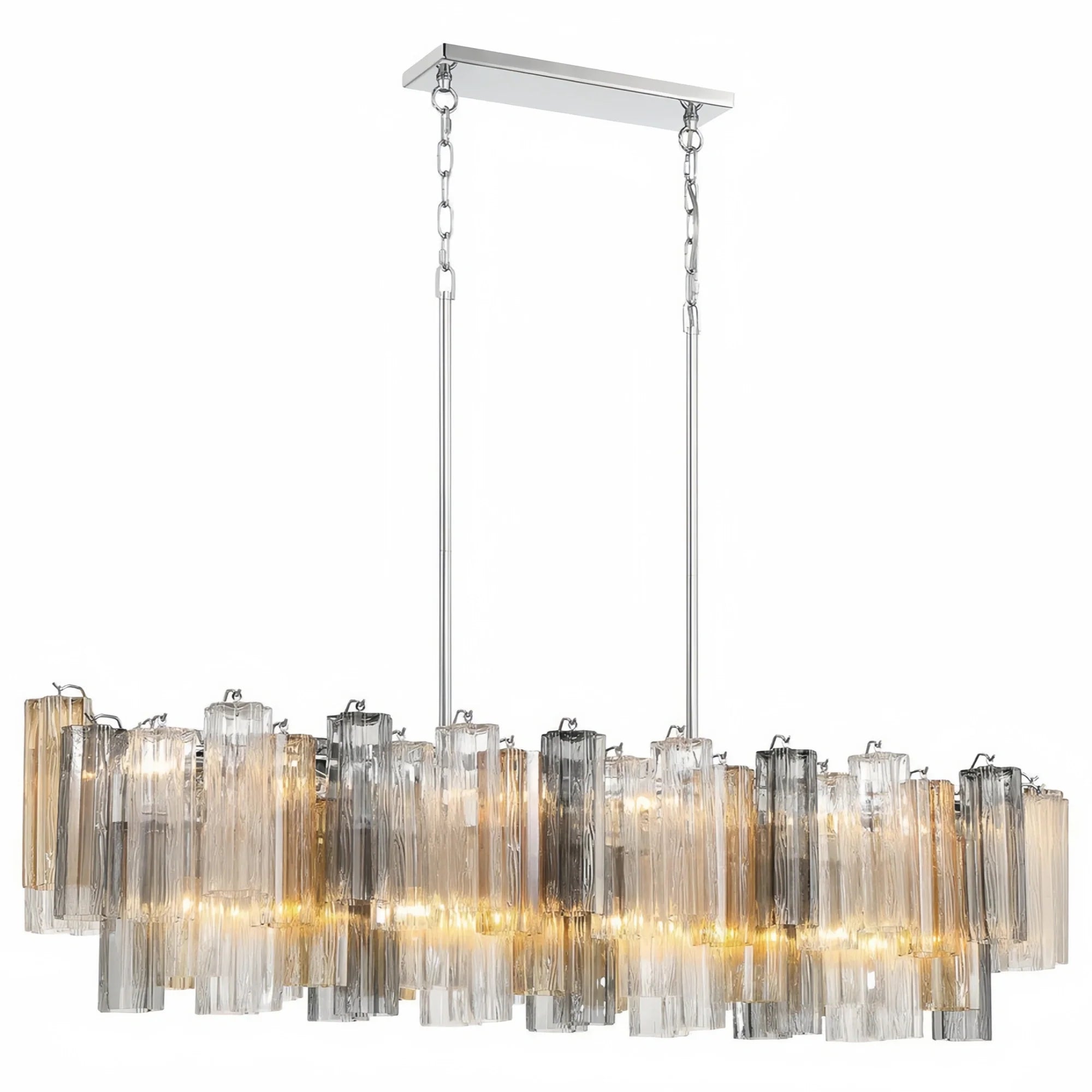 Addis 51'' Modern Linear Chandelier for Dining Room-