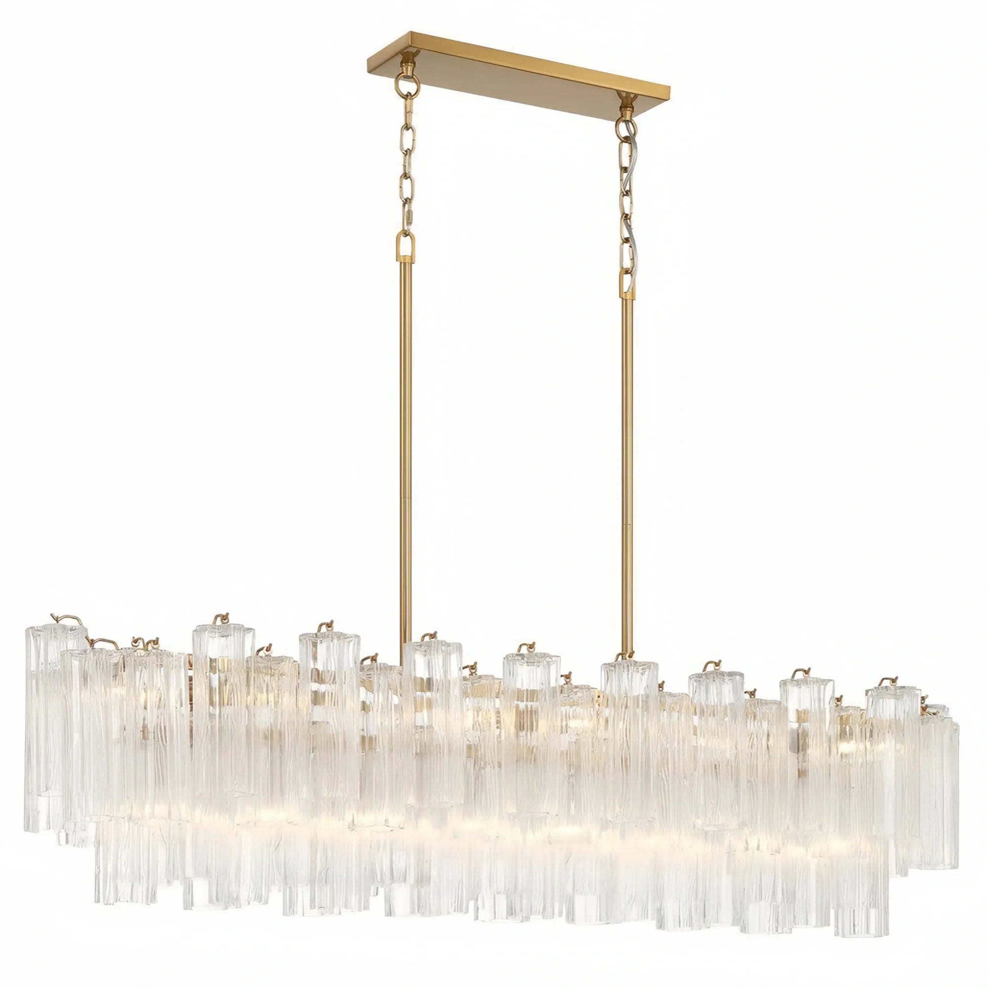Addis 51'' Modern Linear Chandelier for Dining Room-