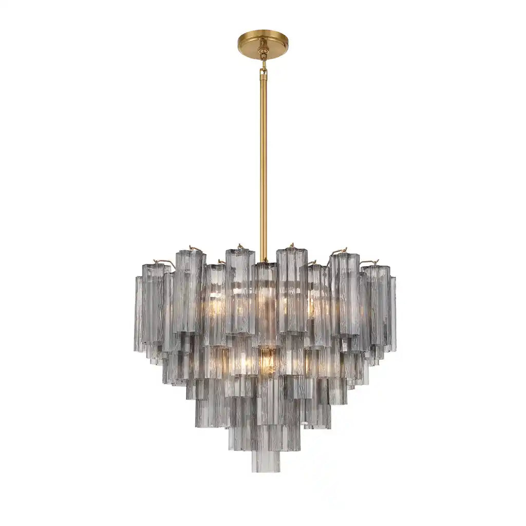 Addis Chandelier 17.8" 19.8" 22" 26.8" 32''D-22"-Brass-Smoke-Blushlighting