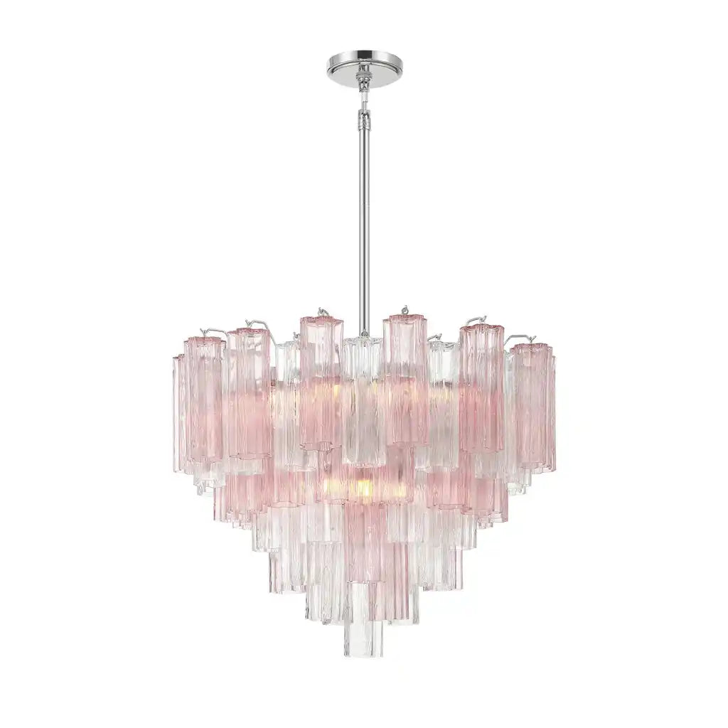 Addis Chandelier 17.8" 19.8" 22" 26.8" 32''D-22"-Chrome-Spring-Blushlighting