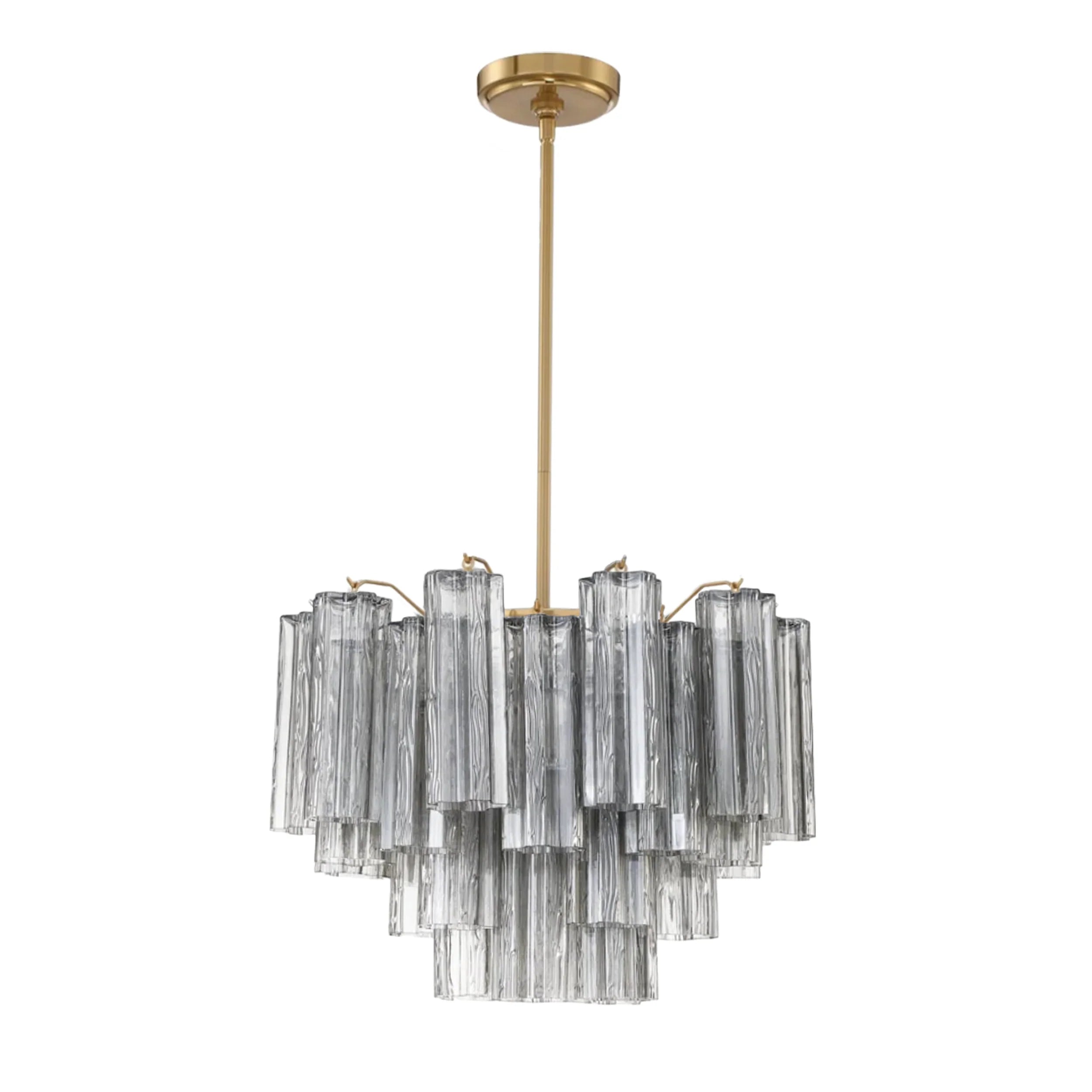 Addis Chandelier 17.8" 19.8" 22" 26.8" 32''D-17.8"-Brass-Smoke-Blushlighting