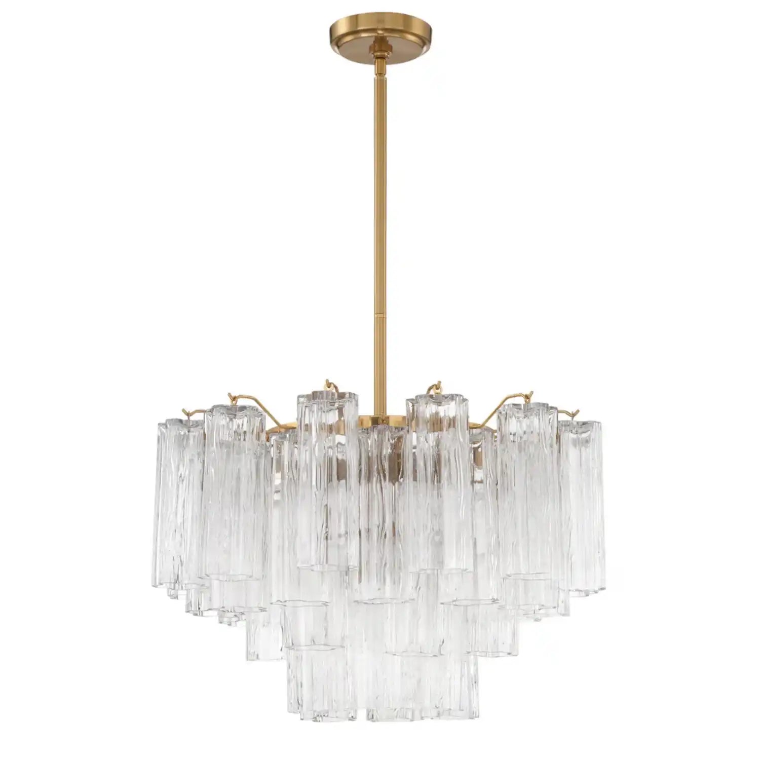 Addis Chandelier 17.8" 19.8" 22" 26.8" 32''D-19.8"-Brass-Clear-Blushlighting
