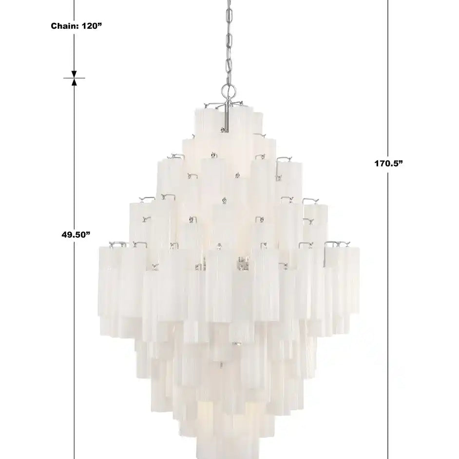 Addis Diamond Chandelier 49''H-Blushlighting