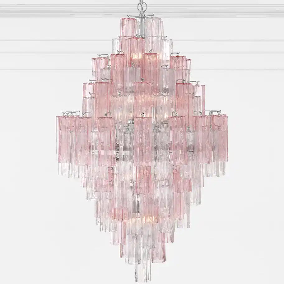 Addis Diamond Chandelier 49''H-Blushlighting