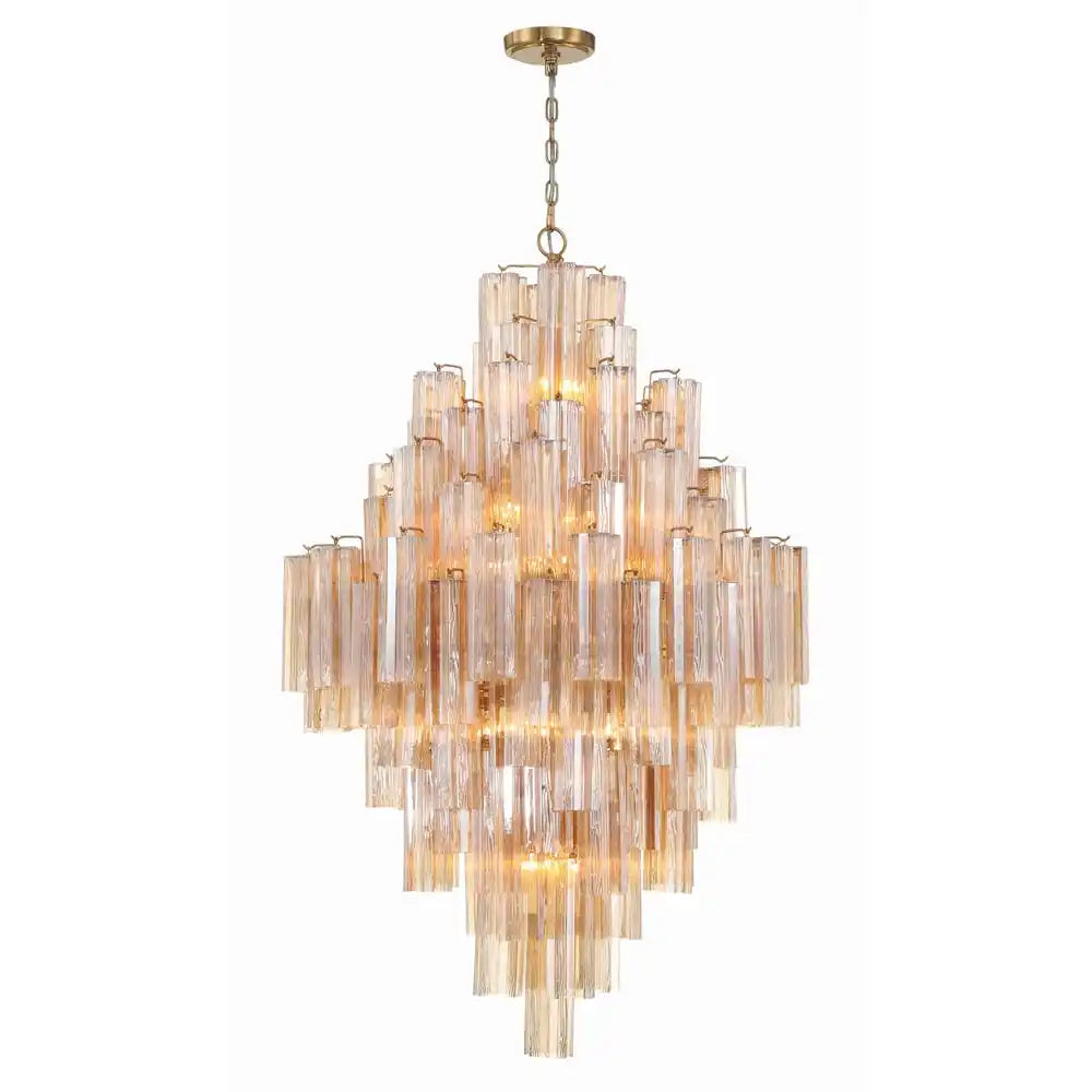Addis Diamond Chandelier 49''H-Blushlighting