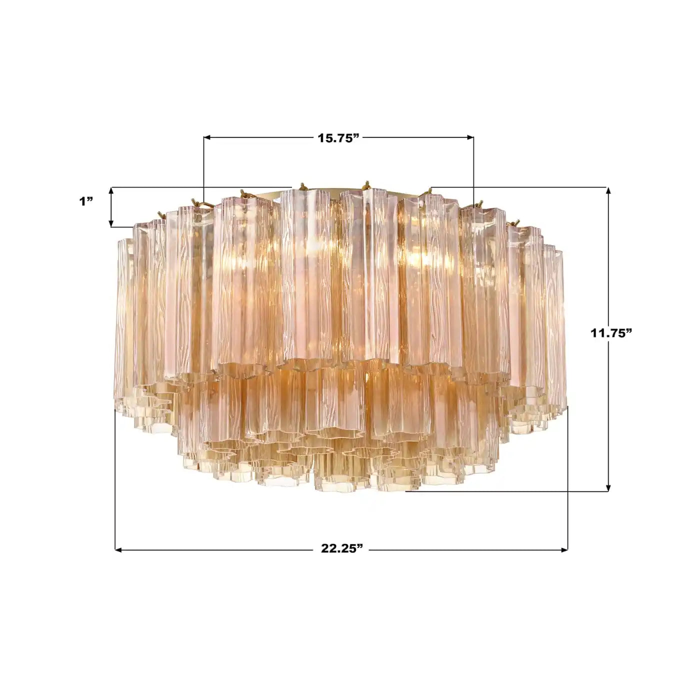 Addis Flushmount 22"/32"-Blushlighting