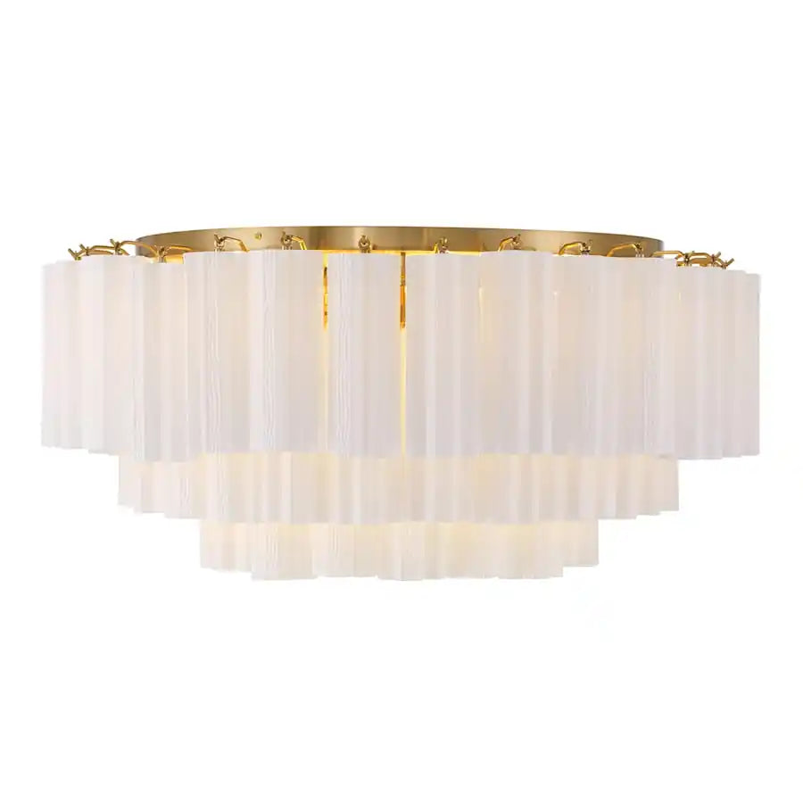 Addis Flushmount 22"/32"-32"-16 Lights-Brass-White-Blushlighting
