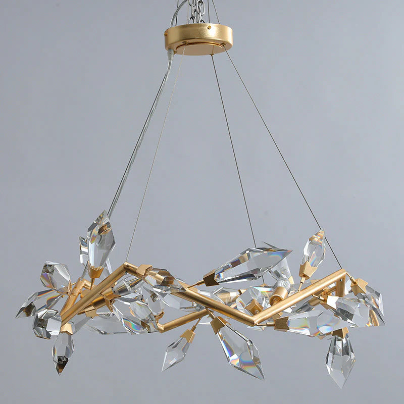 Addison 34" Crystal Chandelier-Blushlighting