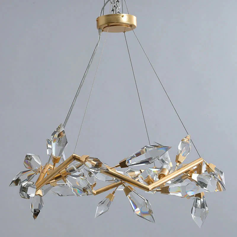 Addison 34" Crystal Chandelier - Blushlighting