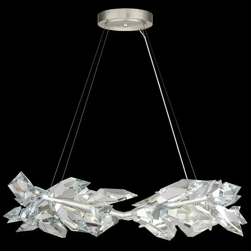 Addison 34" Crystal Chandelier - SilverBlushlighting
