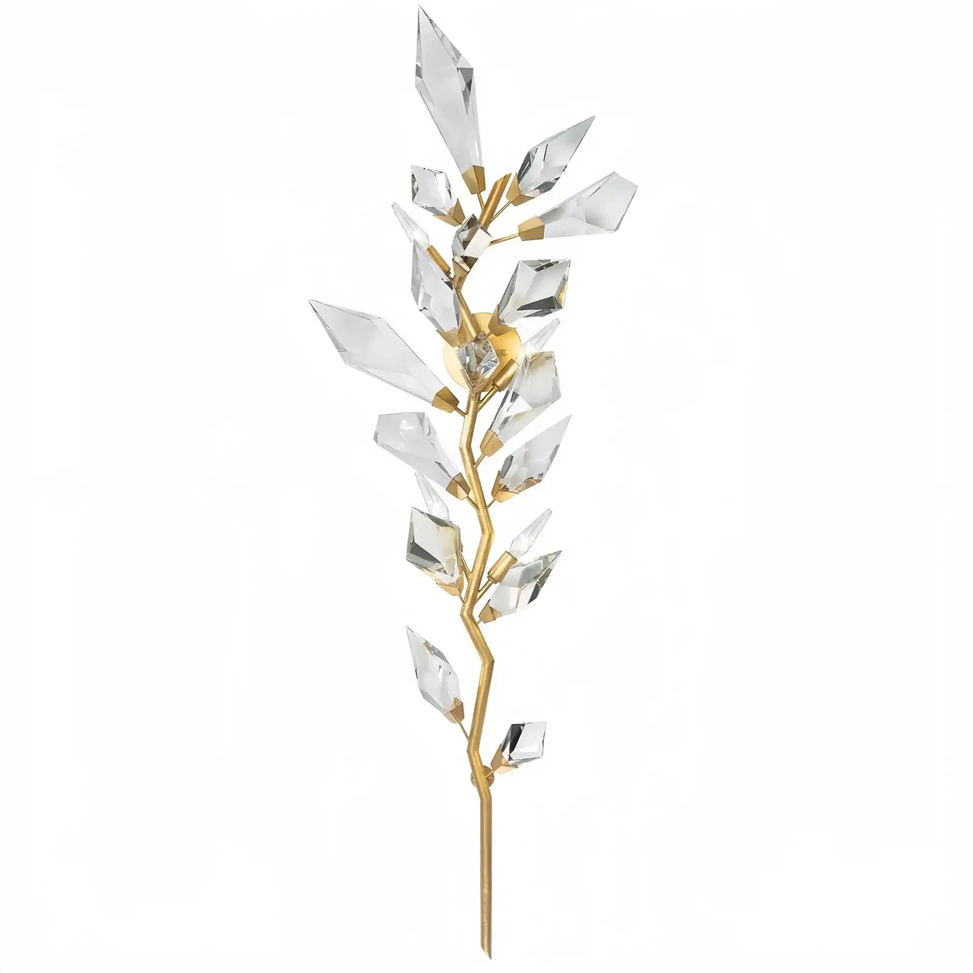 Addison 58" Gold&Silver Crystal Sconce - Silver LeafBlushlighting