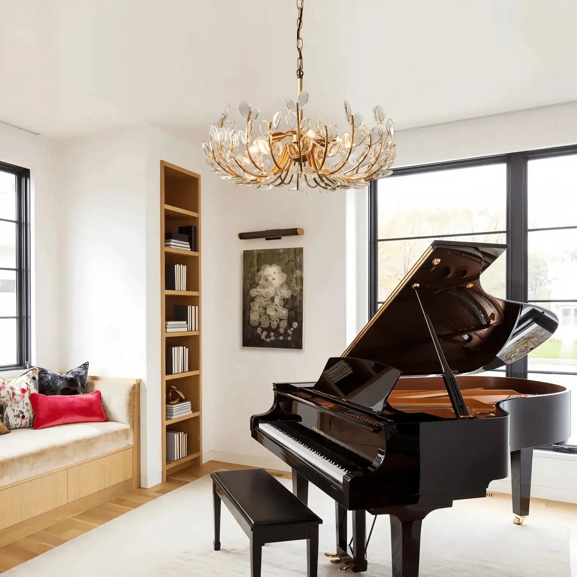 Adela 6/8 Lights Chandelier - 32'' 8 - LightBlushlighting