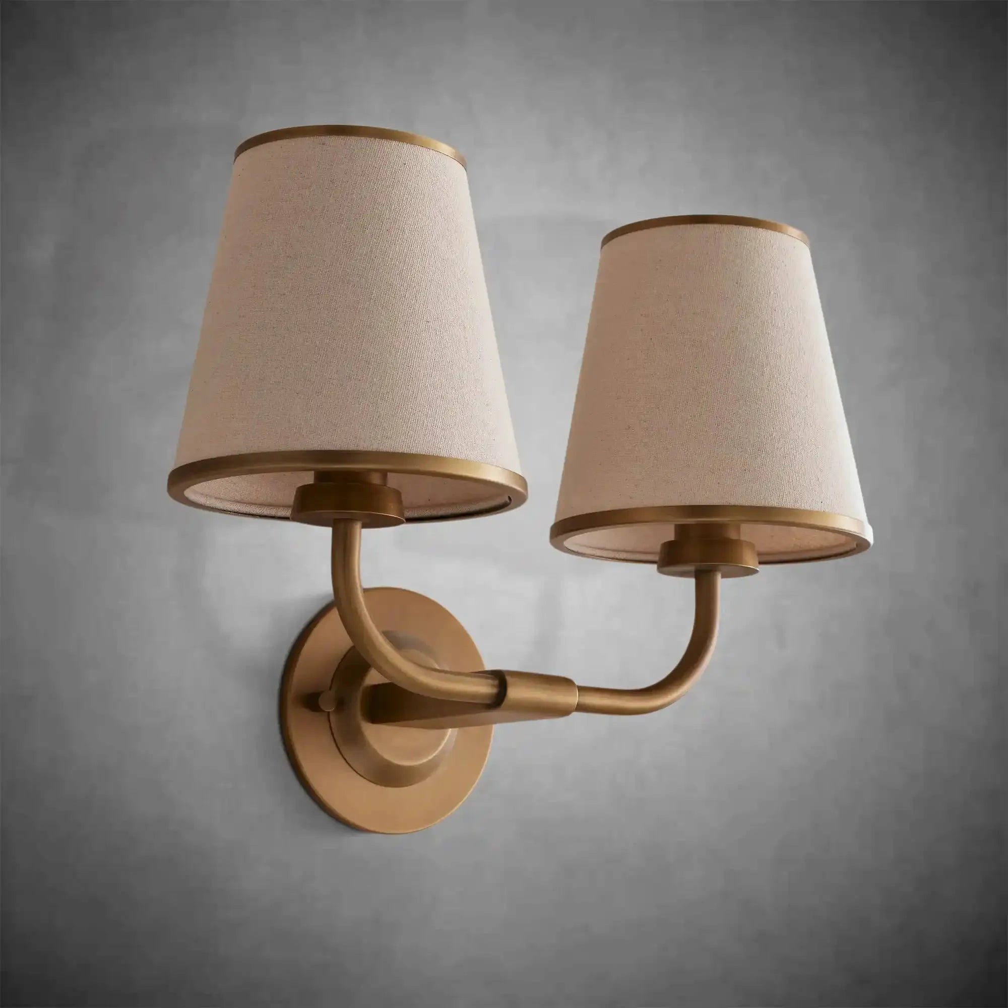 Adria Double Sconce - Pleated WhiteBlushlighting