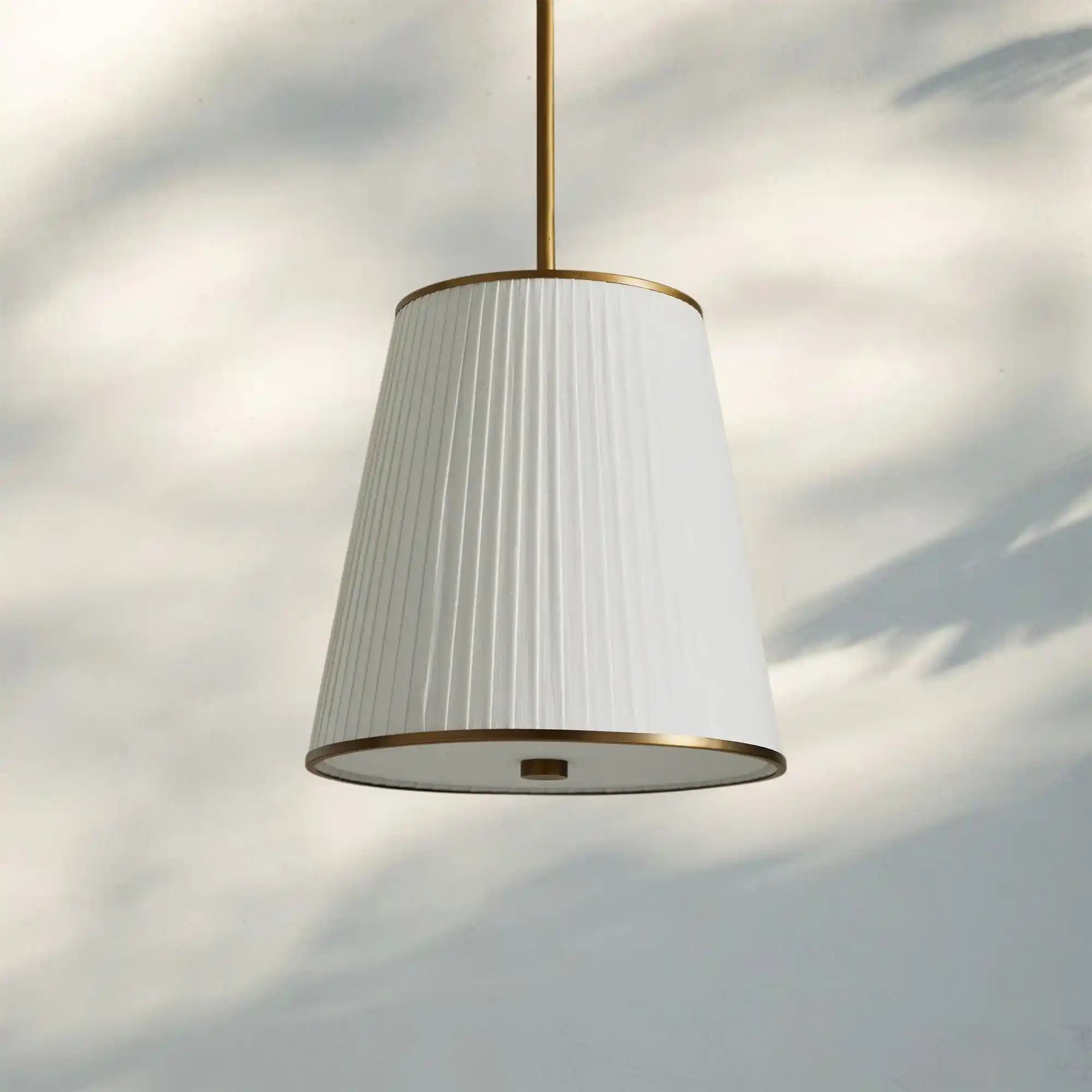 Adria Pendant - Pleated WhiteBlushlighting