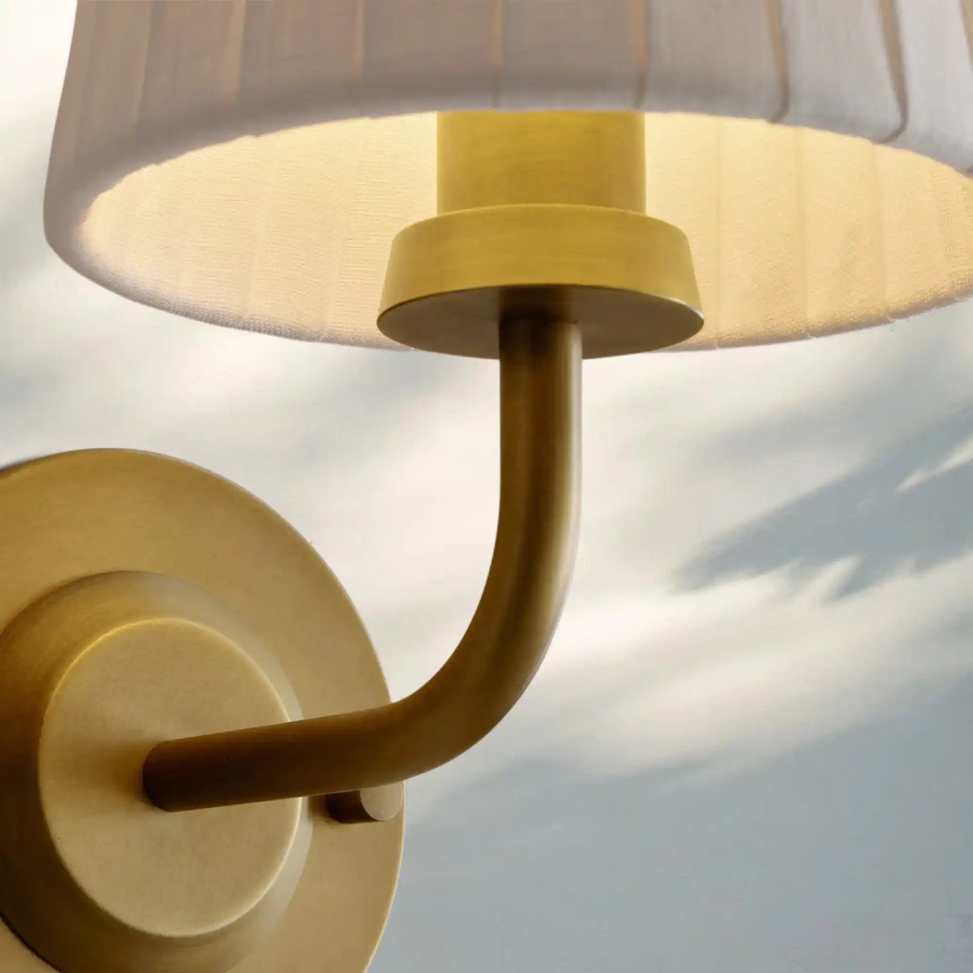 Adria Sconce - Pleated WhiteBlushlighting
