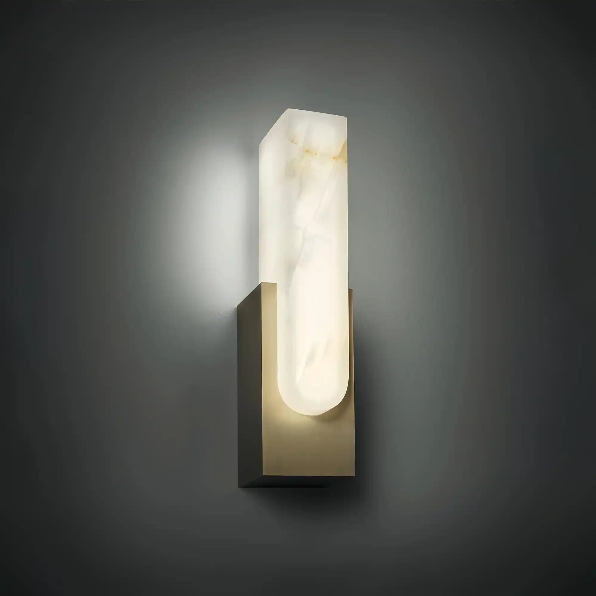 Aurora Alabaster Sconce Elegant LED Stone Lighting-Blushlighting