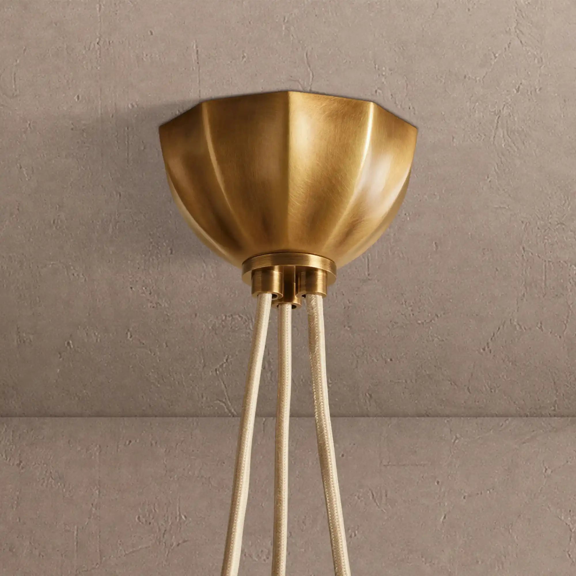 Agnes Chandelier - brass finish, modern home lighting