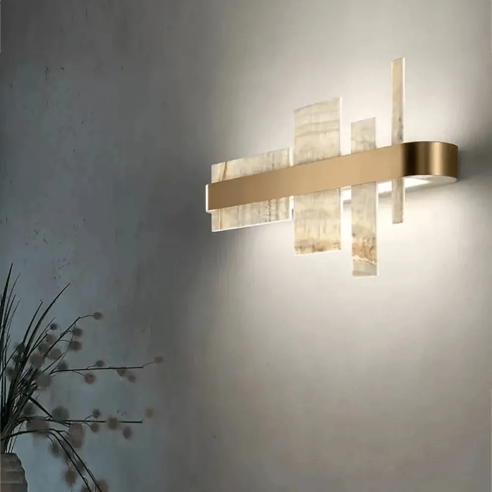 Alabaster Acropolis LED Wall Sconce - 25.6" WBlushlighting