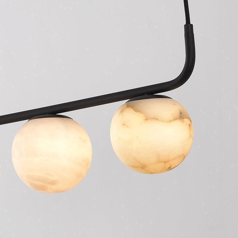 Alabaster Anne Island Chandelier 5 Lights - Blushlighting