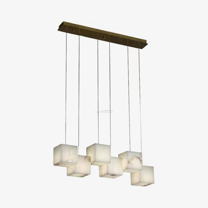 Alabaster Box Linear Chandelier-Blushlighting