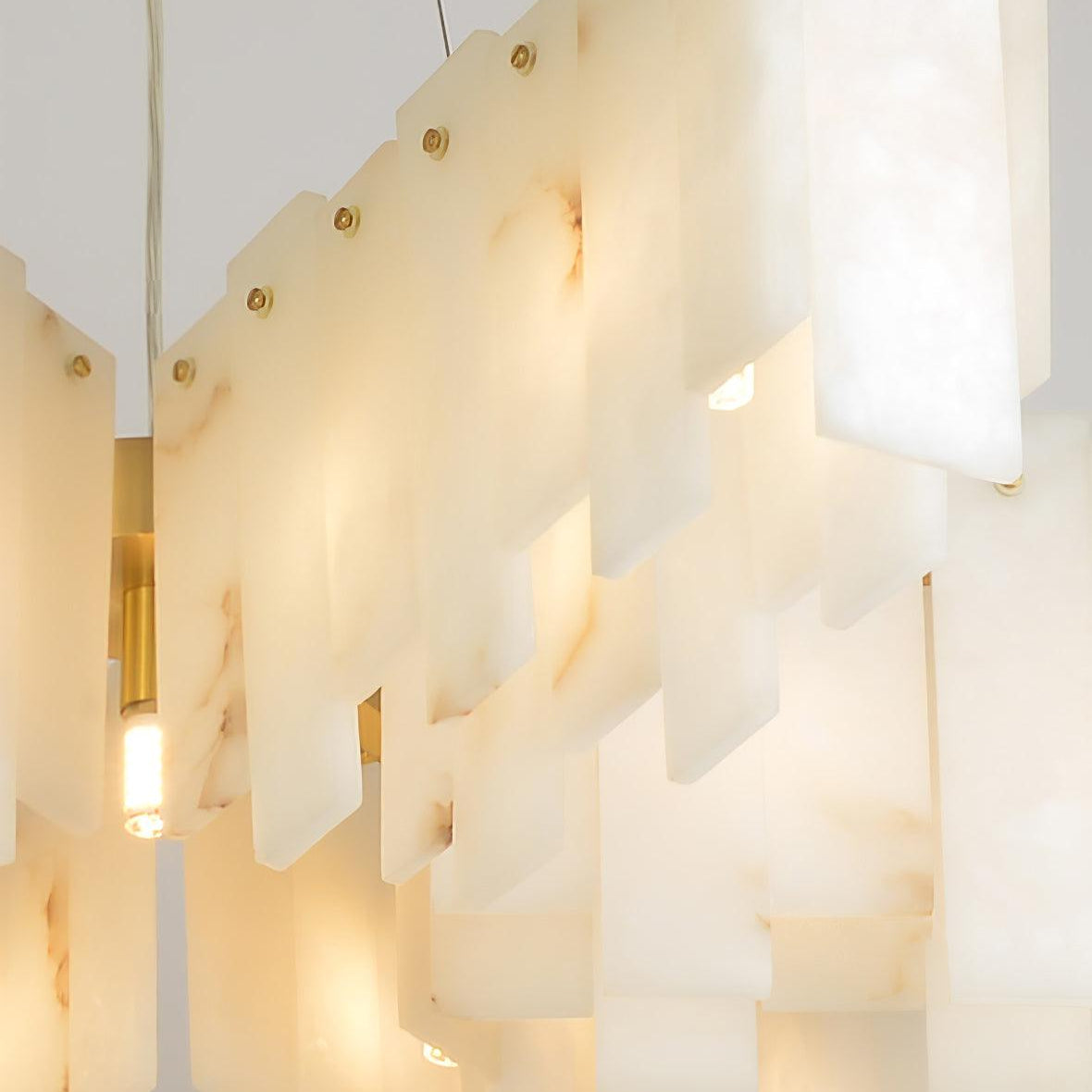 Alabaster Cascade Tiered Chandelier - ∅ 31.5″ x H 59″ / Dia 80cm x H 150cmBrass & WhiteBlushlighting
