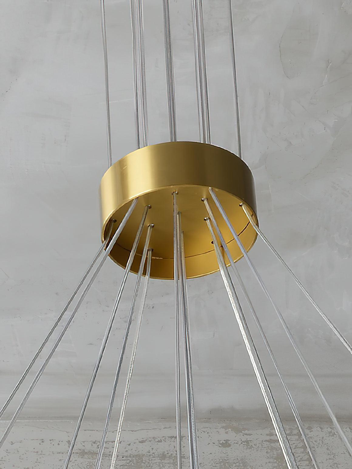 Alabaster Ceiling Pendant - 19 HEADS D 85CM X H 200CM / ∅ 33.5″ X H 78.7″Blushlighting