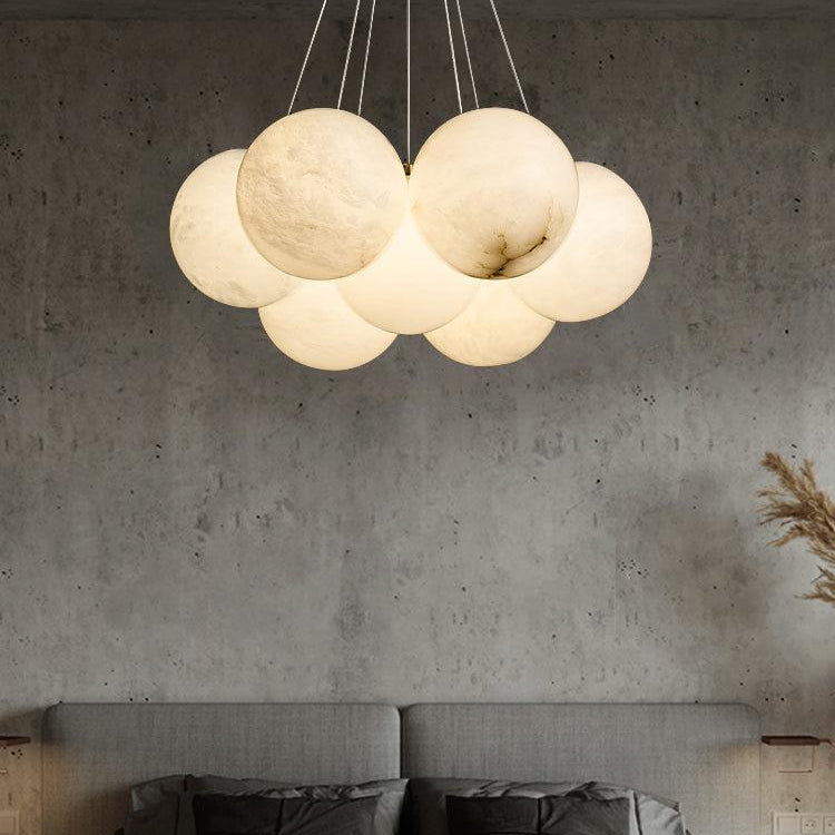 Alabaster Ceiling Pendant 7/19 Lights