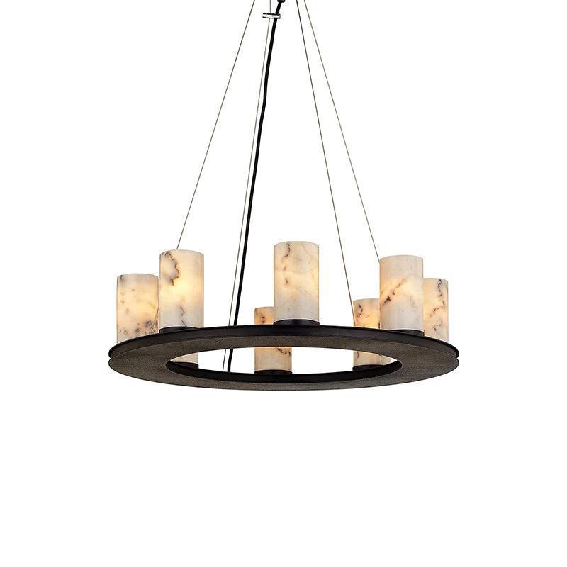 Alabaster Chandelier for Dining Table-NORMAL-Blushlighting