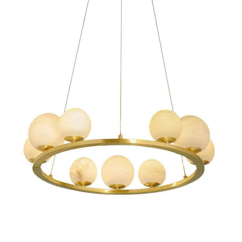 Alabaster Chandeliers Spain Dining Room-Blushlighting