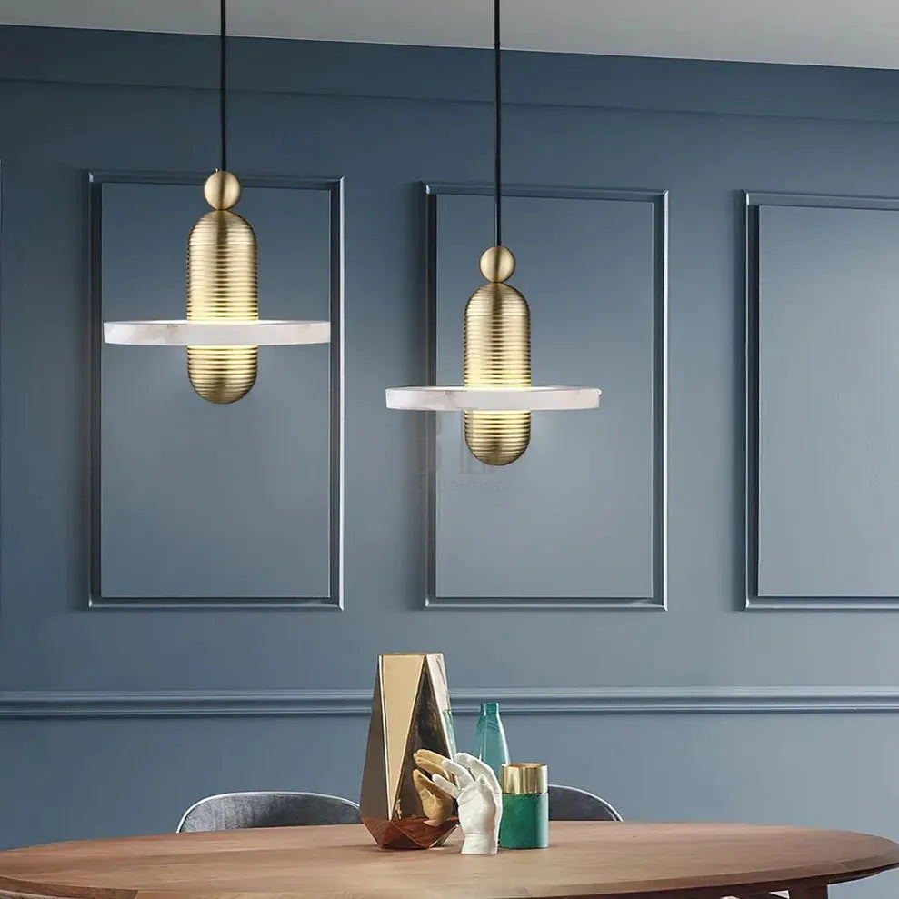 Alabaster Comet Pendant Lamp - D 28cm x H 31.5cm / ∅ 11″ x H 12.4″BlackWarm LightBlushlighting