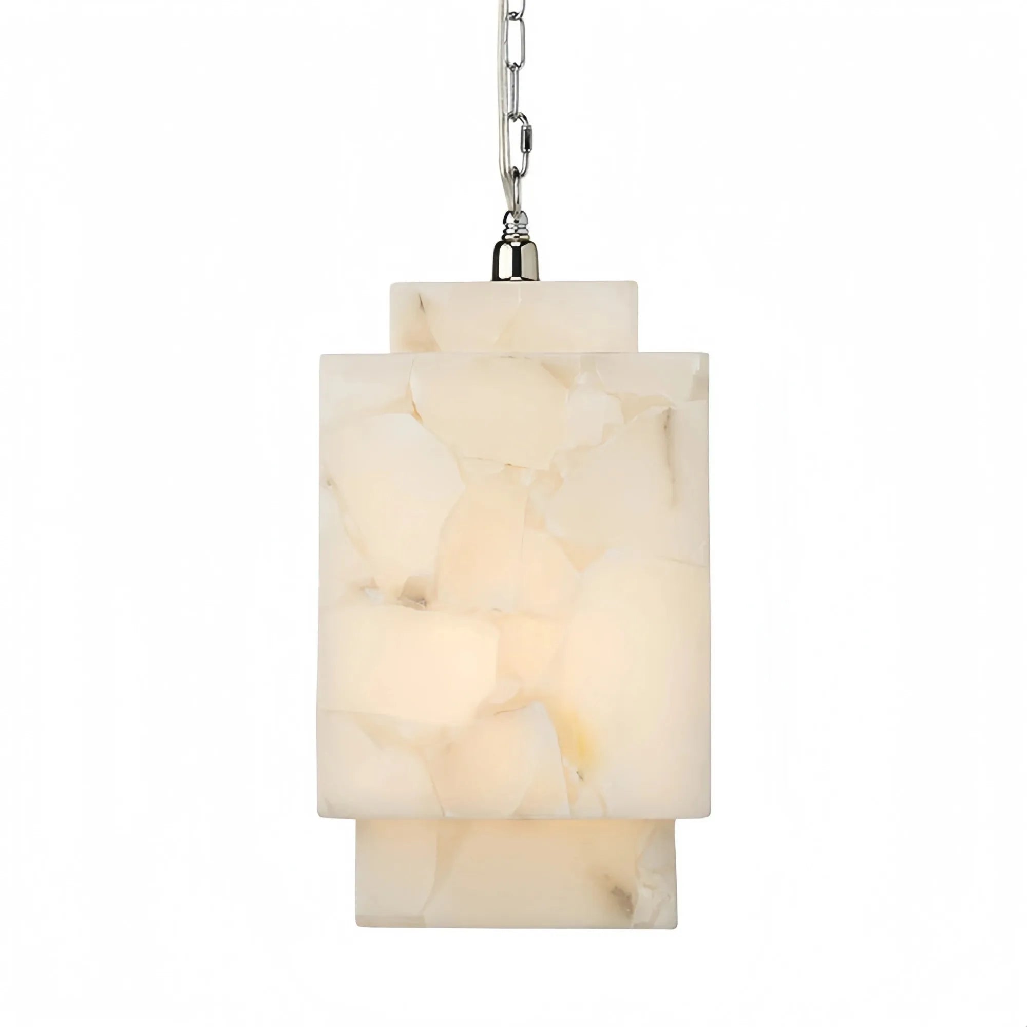 Alabaster Cube Pendant Light - Blushlighting