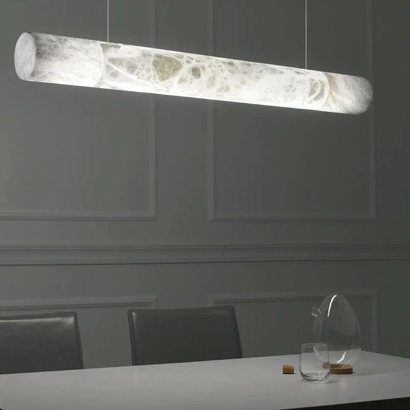 Alabaster Cylindrical Chandelier - 47.2''Blushlighting