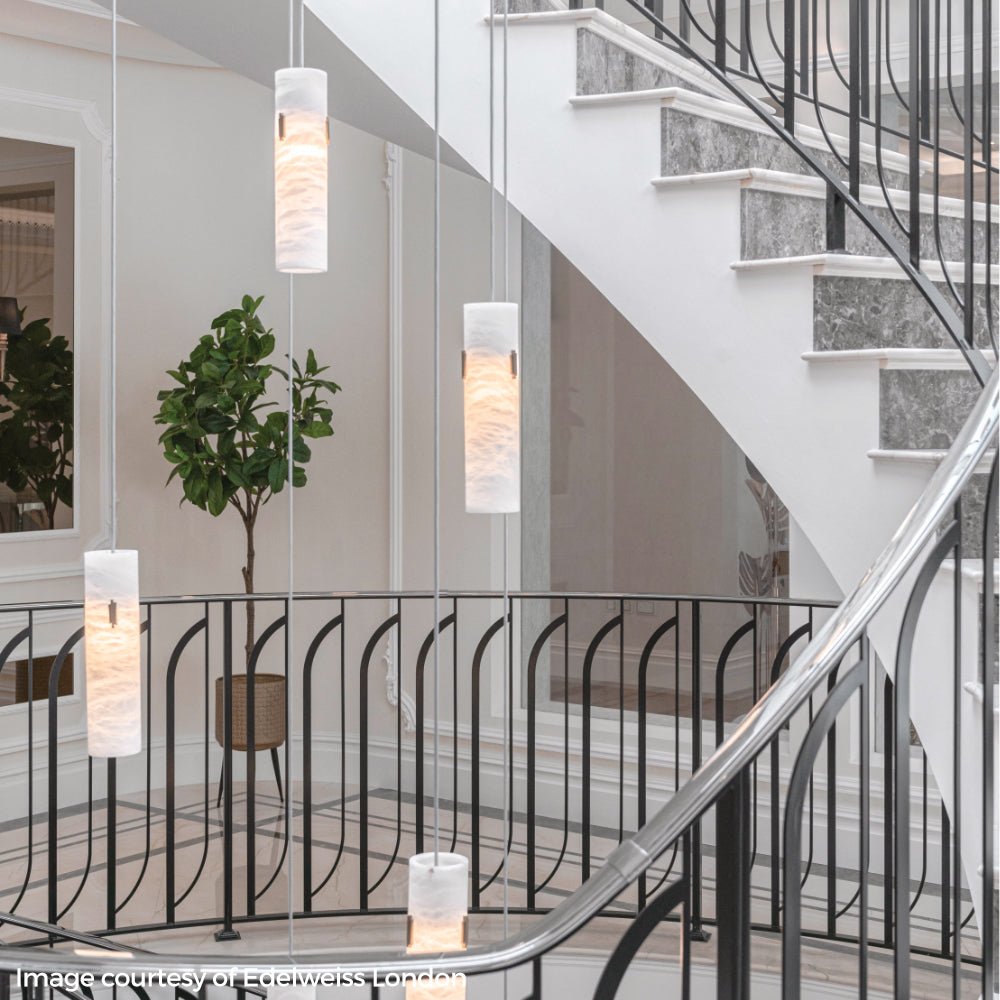 Alabaster Deco Cluster Chandelier - 12 - light ClusterBlushlighting