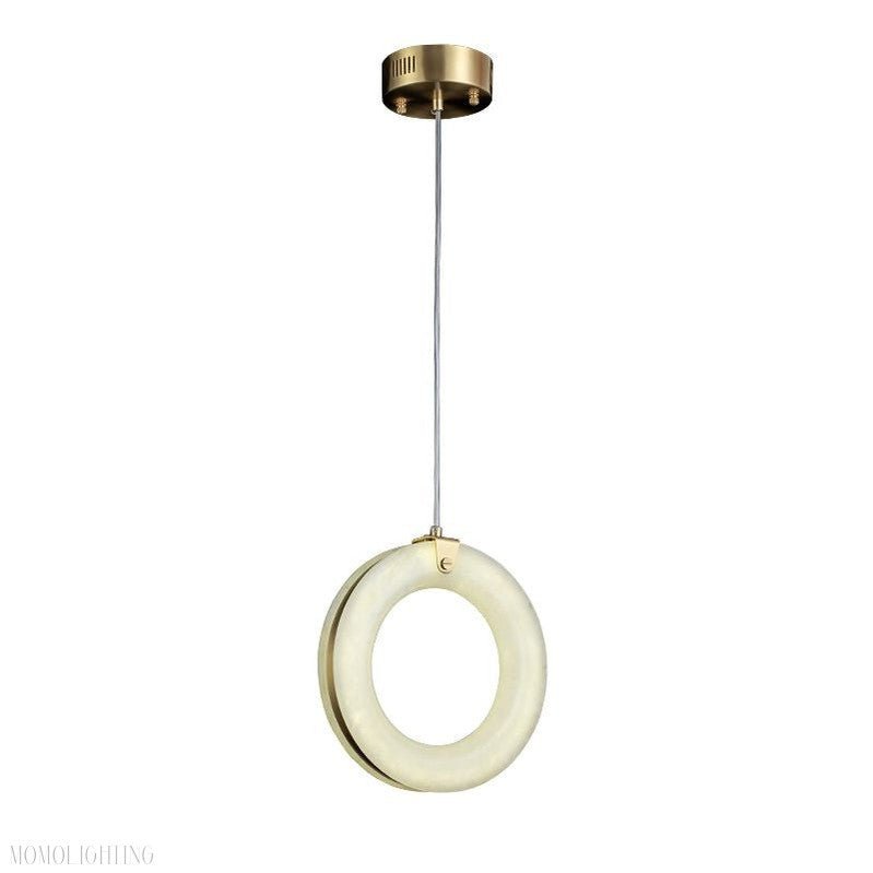 Alabaster Duplex Staircase Chandelier Light - 1LightsBlushlighting