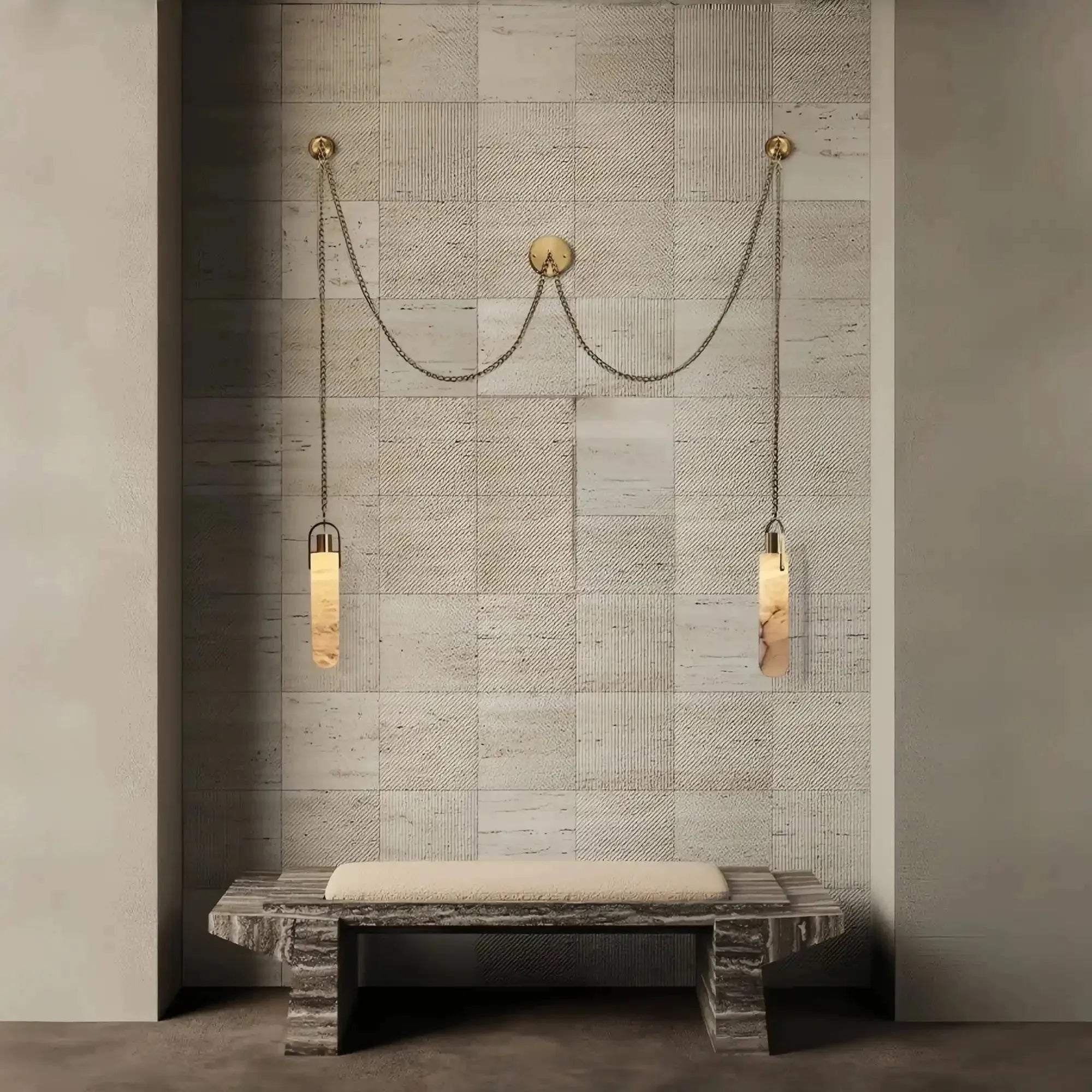Alabaster Flint 1/2/3/5/7/9/12/15 - Light LED Multi - Drop Pendant - 2 lightsBlushlighting
